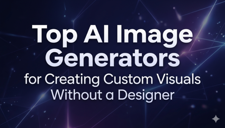 Top AI Image Generators for Creating Custom Visuals Without a Designer