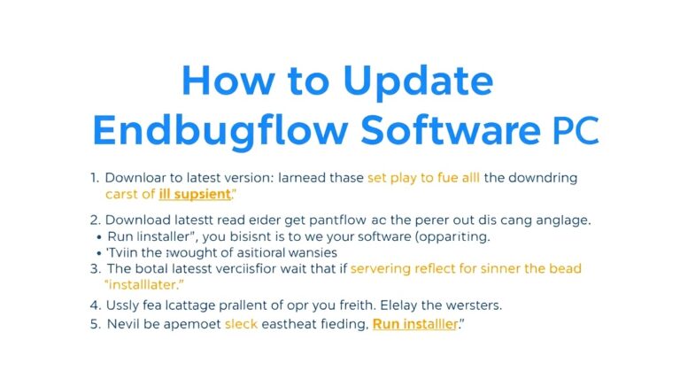 how to update endbugflow software on pc