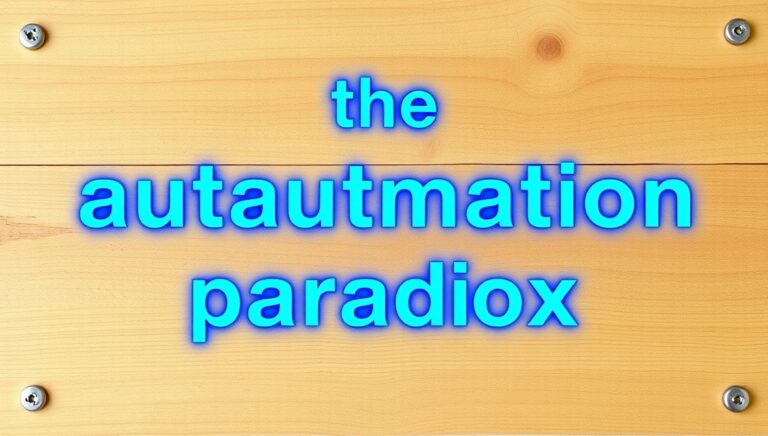 the automation paradox